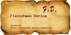 Fleischman Dorina névjegykártya