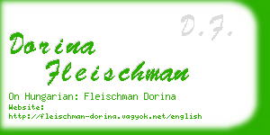 dorina fleischman business card